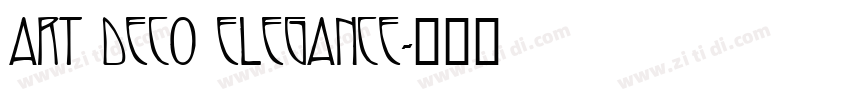Art Deco Elegance字体转换